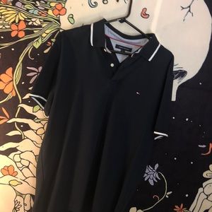 Mens Navy Tommy Polo